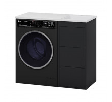 GRAFIT - 40 Тумба напольная 3 ящ. Графит под стиральную машину / раковина Гавана прав.