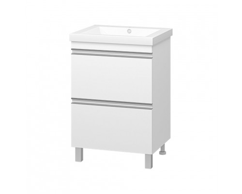 Приобрести Ингрид - 60 Тумба напольная с 2 ящ.эмаль / раковина в магазине сантехники Santeh-Crystal.ru