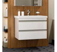 Ингрид - 75 Тумба подвесная с 2 ящ.эмаль / раковина