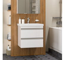 Ингрид - 60 Тумба подвесная с 2 ящ.эмаль / раковина