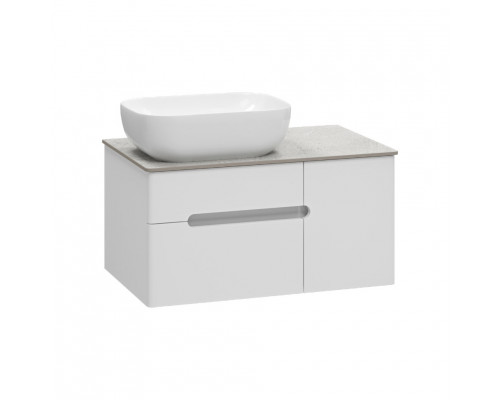 Заказать Роял - 80 Тумба подвесная с 2 ящ. белый / столешница / раковина в магазине сантехники Santeh-Crystal.ru