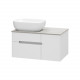 Заказать Роял - 80 Тумба подвесная с 2 ящ. белый / столешница / раковина в магазине сантехники Santeh-Crystal.ru