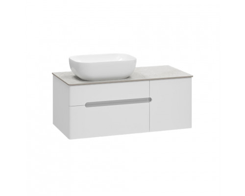 Приобрести Роял -100 Тумба подвесная с 2 ящ. белый / столешница / раковина в магазине сантехники Santeh-Crystal.ru