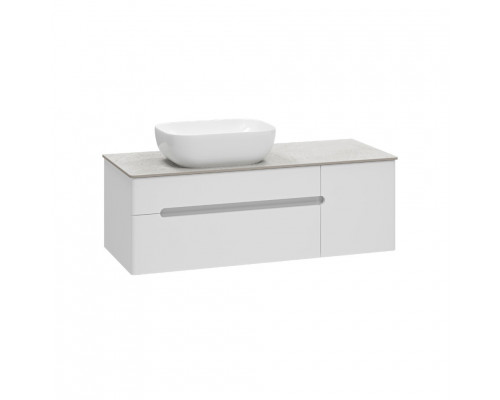 Заказать Роял -120 Тумба подвесная с 2 ящ. белый / столешница / раковина в магазине сантехники Santeh-Crystal.ru