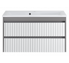 BALATON -100 Тумба подвесная с 2 ящ. комбинированный / раковина