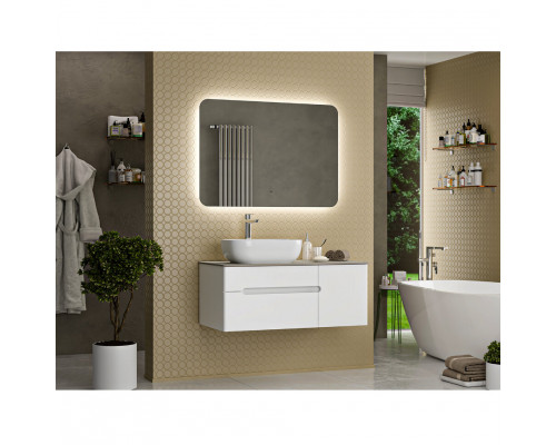 Приобрести Роял -100 Тумба подвесная с 2 ящ. белый / столешница / раковина в магазине сантехники Santeh-Crystal.ru