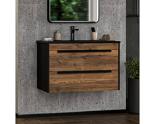 Заказать MONSOUR - 80 Тумба подвесная с 2 ящ. / раковина в магазине сантехники Santeh-Crystal.ru