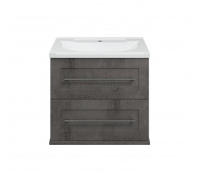 Марта - 60 Тумба подвесная 2 ящ. темный бетон / раковина