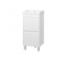 Алиса - 40 тумба 1 ящ. напольная белая эмаль / раковина