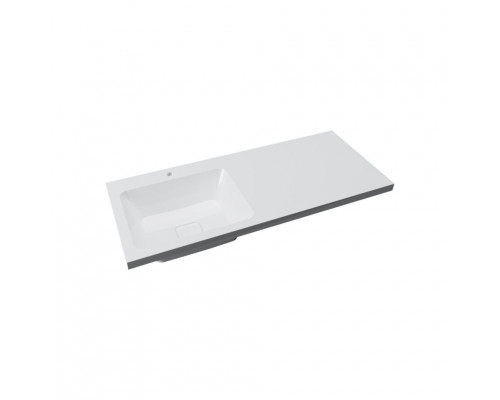 Приобрести GRAFIT - 60 Тумба напольная 3 ящ. Графит под стиральную машину / раковина Даллас 130 левая в магазине сантехники Santeh-Crystal.ru