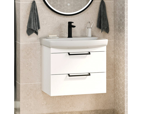 Приобрести Клермонт - 60 тумба подвесная 2 ящ. / раковина в магазине сантехники Santeh-Crystal.ru