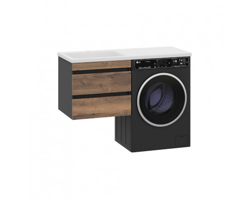 Купить Коломбо - 60 Тумба под стиральную машину подвесная 2 ящ. / раковина левая в магазине сантехники Santeh-Crystal.ru