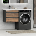 Коломбо - 60 Тумба под стиральную машину подвесная 2 ящ. / раковина левая