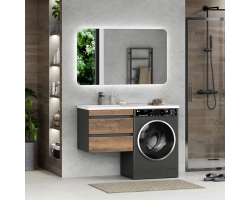 Заказать Коломбо - 60 Тумба под стиральную машину подвесная 2 ящ. / раковина правая в магазине сантехники Santeh-Crystal.ru