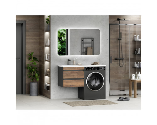 Заказать Коломбо - 60 Тумба под стиральную машину подвесная 2 ящ. / раковина правая в магазине сантехники Santeh-Crystal.ru