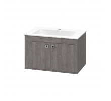 Пайн - 70 Тумба прямая подвесная (Дуб Уайт Ревер) / раковина