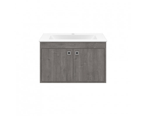 Купить Пайн - 70 Тумба прямая подвесная (Дуб Уайт Ревер) / раковина в магазине сантехники Santeh-Crystal.ru