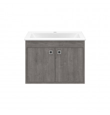 Пайн - 60 Тумба прямая подвесная (Дуб Уайт Ревер) / раковина