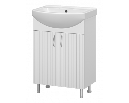 Изео - 60 Тумба напольная прямая, (ПВХ) / раковина