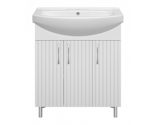 Изео - 75 Тумба напольная прямая, 3 дв, (ПВХ) / раковина
