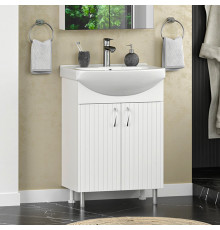 Изео - 60 Тумба напольная прямая, (ПВХ) / раковина