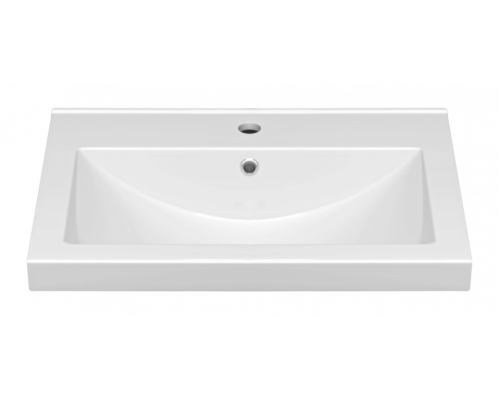 Твист - 60 Тумба 2 ящ. подвесная, белая эмаль / раковина