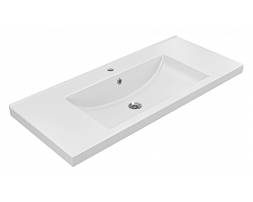 Твист -100 Тумба 2 ящ. подвесная, белая эмаль / раковина