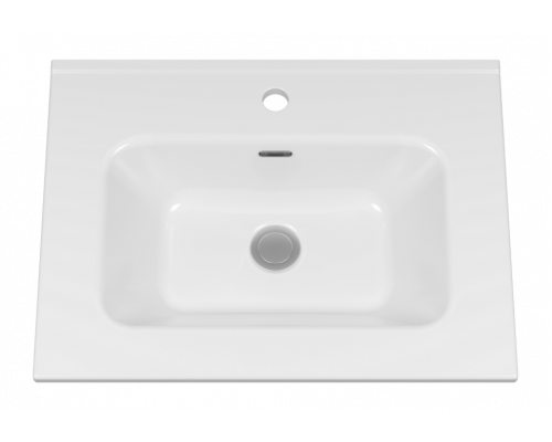 ТИВОЛИ - 60 Тумба подвесная, с 2 ящ., белая / раковина