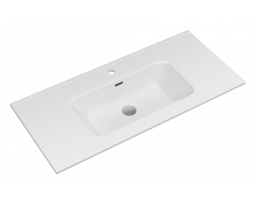 ТИВОЛИ -100 Тумба подвесная, с 2 ящ., белая / раковина