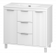 РИСАКА белая - 90 Тумба напольная 2 дв. 3 ящ. мат. эмаль / раковина