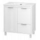 РИСАКА белая - 80 Тумба напольная 2 дв. 1 ящ. мат. эмаль / раковина