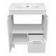 РИСАКА белая - 70 Тумба напольная 2 дв. 1 ящ. мат. эмаль / раковина