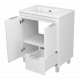 РИСАКА белая - 70 Тумба напольная 2 дв. 1 ящ. мат. эмаль / раковина