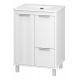 РИСАКА белая - 60 Тумба напольная 2 дв. 1 ящ. мат. эмаль / раковина