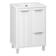 РИСАКА белая - 60 Тумба напольная 2 дв. 1 ящ. мат. эмаль / раковина