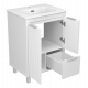 РИСАКА белая - 60 Тумба напольная 2 дв. 1 ящ. мат. эмаль / раковина