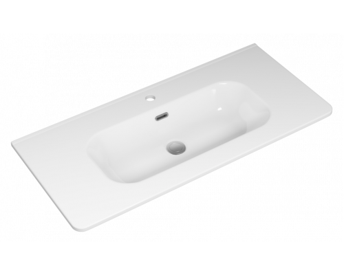 РИСАКА белая -100 Тумба напольная 2 дв. 3 ящ. мат. эмаль / раковина