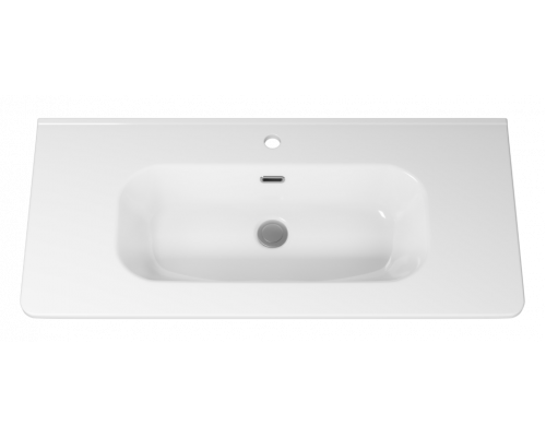 РИСАКА белая -100 Тумба напольная 2 дв. 3 ящ. мат. эмаль / раковина