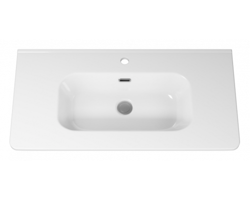 РИСАКА белая - 90 Тумба напольная 2 дв. 3 ящ. мат. эмаль / раковина