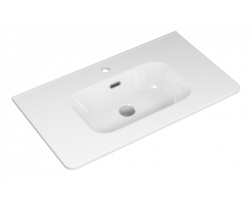 РИСАКА белая - 80 Тумба напольная 2 дв. 1 ящ. мат. эмаль / раковина