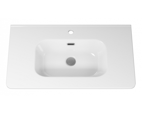 РИСАКА белая - 80 Тумба напольная 2 дв. 1 ящ. мат. эмаль / раковина