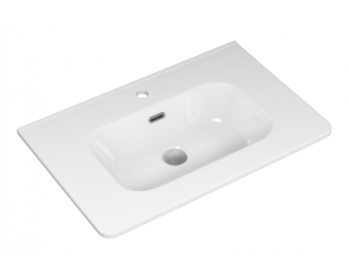 РИСАКА белая - 70 Тумба напольная 2 дв. 1 ящ. мат. эмаль / раковина