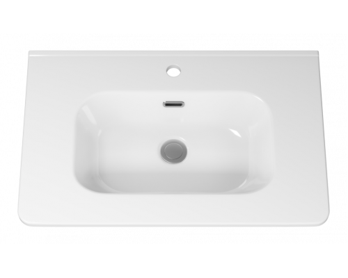 РИСАКА белая - 70 Тумба напольная 2 дв. 1 ящ. мат. эмаль / раковина