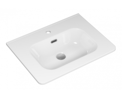 РИСАКА белая - 60 Тумба напольная 2 дв. 1 ящ. мат. эмаль / раковина