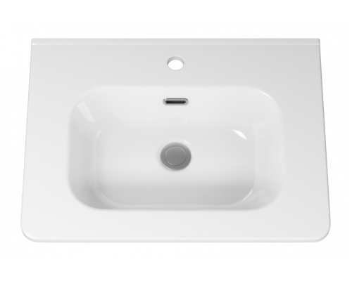 РИСАКА белая - 60 Тумба напольная 2 дв. 1 ящ. мат. эмаль / раковина