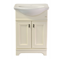 Лувр - 60 Тумба напольная, слоновая кость / раковина