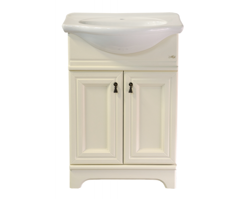 Купить Лувр - 60 Тумба напольная, слоновая кость / раковина в магазине сантехники Santeh-Crystal.ru