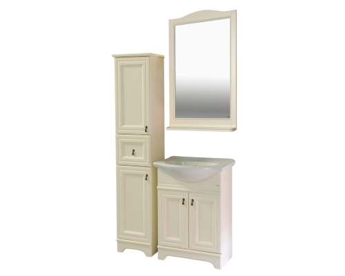 Купить Лувр - 60 Тумба напольная, слоновая кость / раковина в магазине сантехники Santeh-Crystal.ru