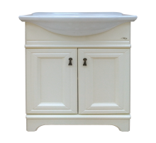 Лувр - 75 Тумба напольная, слоновая кость / раковина