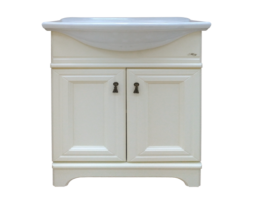 Купить Лувр - 75 Тумба напольная, слоновая кость / раковина в магазине сантехники Santeh-Crystal.ru